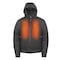 Mobile Warming Men's Full-Zip Heated Hoodie, Phase Plus, 4 Settings, Up to 10 hr Time, Zipper Closure, Dark Grey MWMJ18220320 - alternate 1
